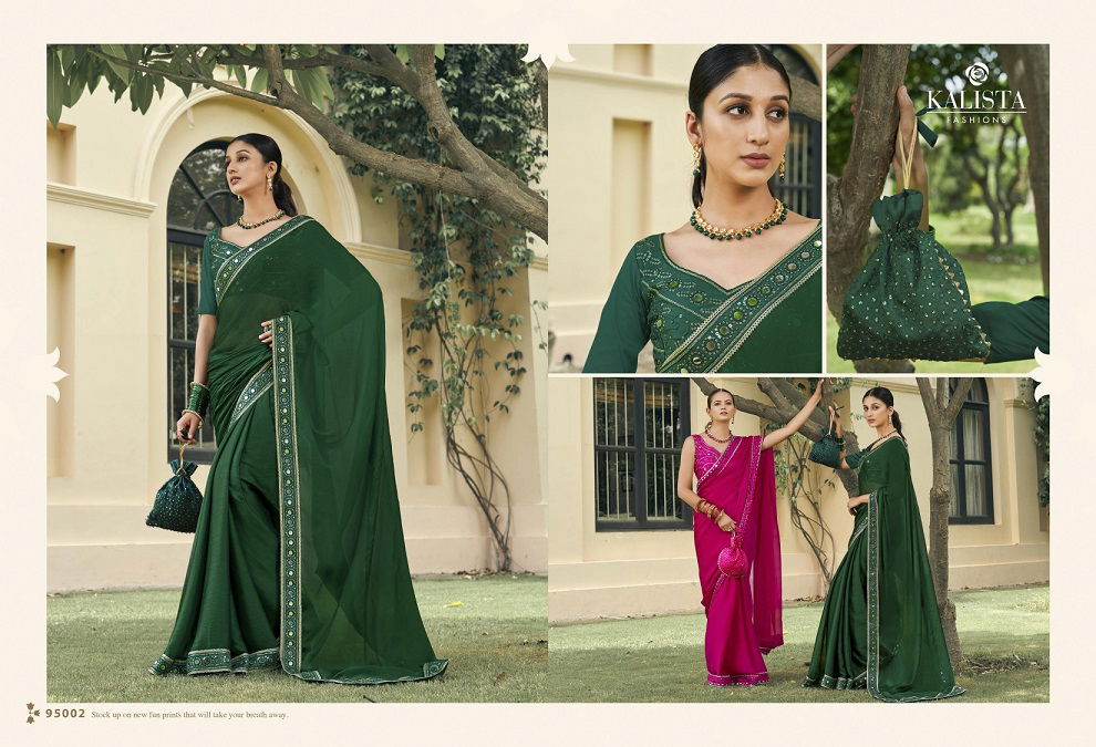 Kalista Shop The Look Chiffon Party Wear Sarees